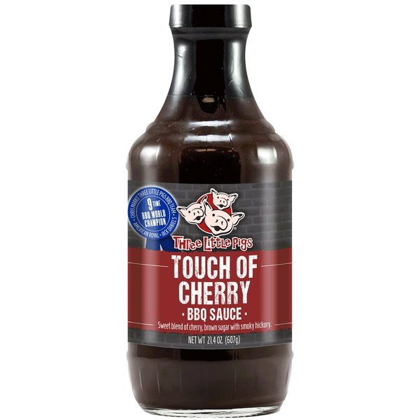 Three Little Pigs Touch of Cherry BBQ Sauce 21.4 oz OW85507